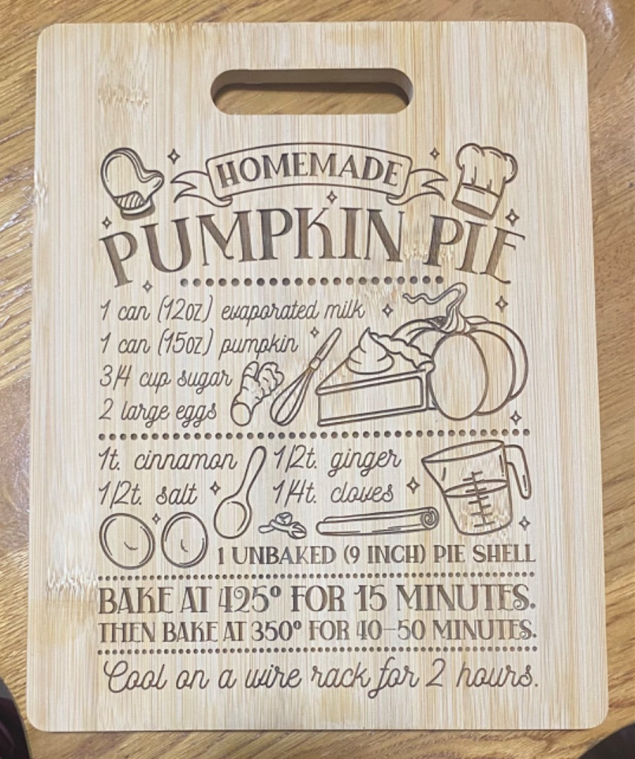 Pumpkin pie recipe
