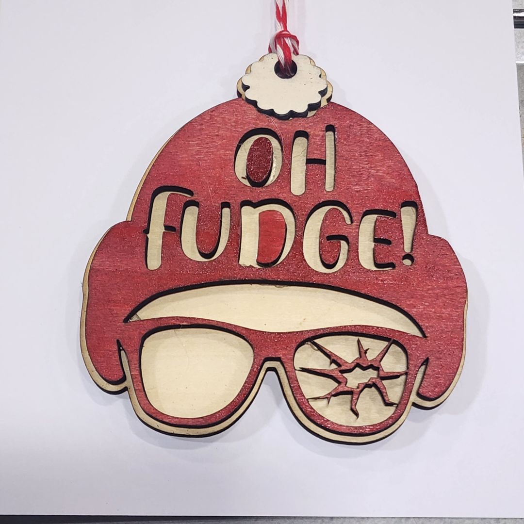 Small Town Shop Oh Fudge Wooden Ornament