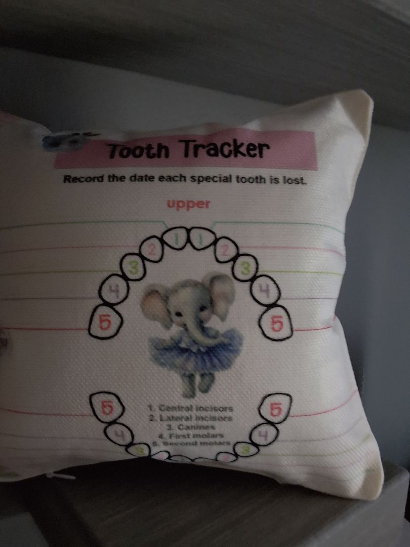 Tooth fairy Pillow Tooth fairy elephant pillow, 8x8