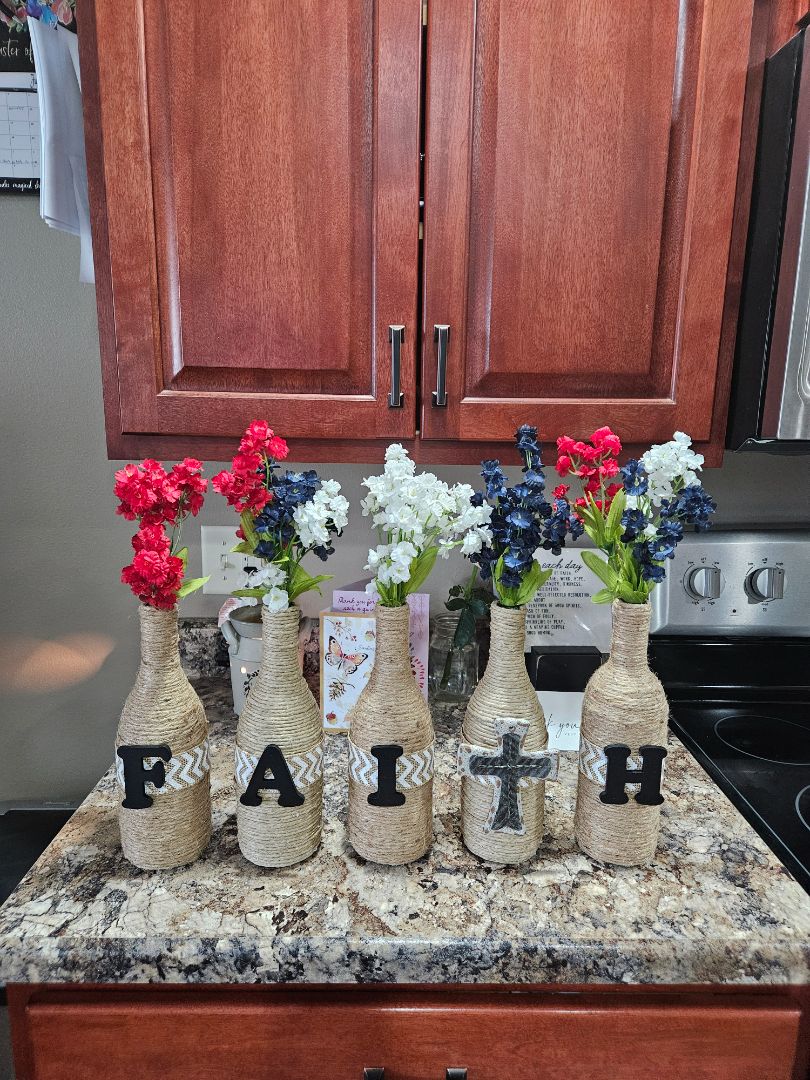 Faith wrapped bottle