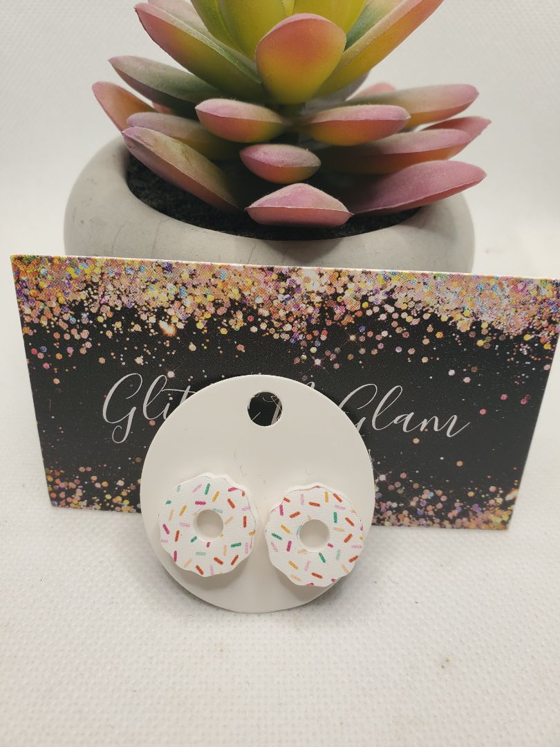 Multicolored Glitter N Glam Earrings