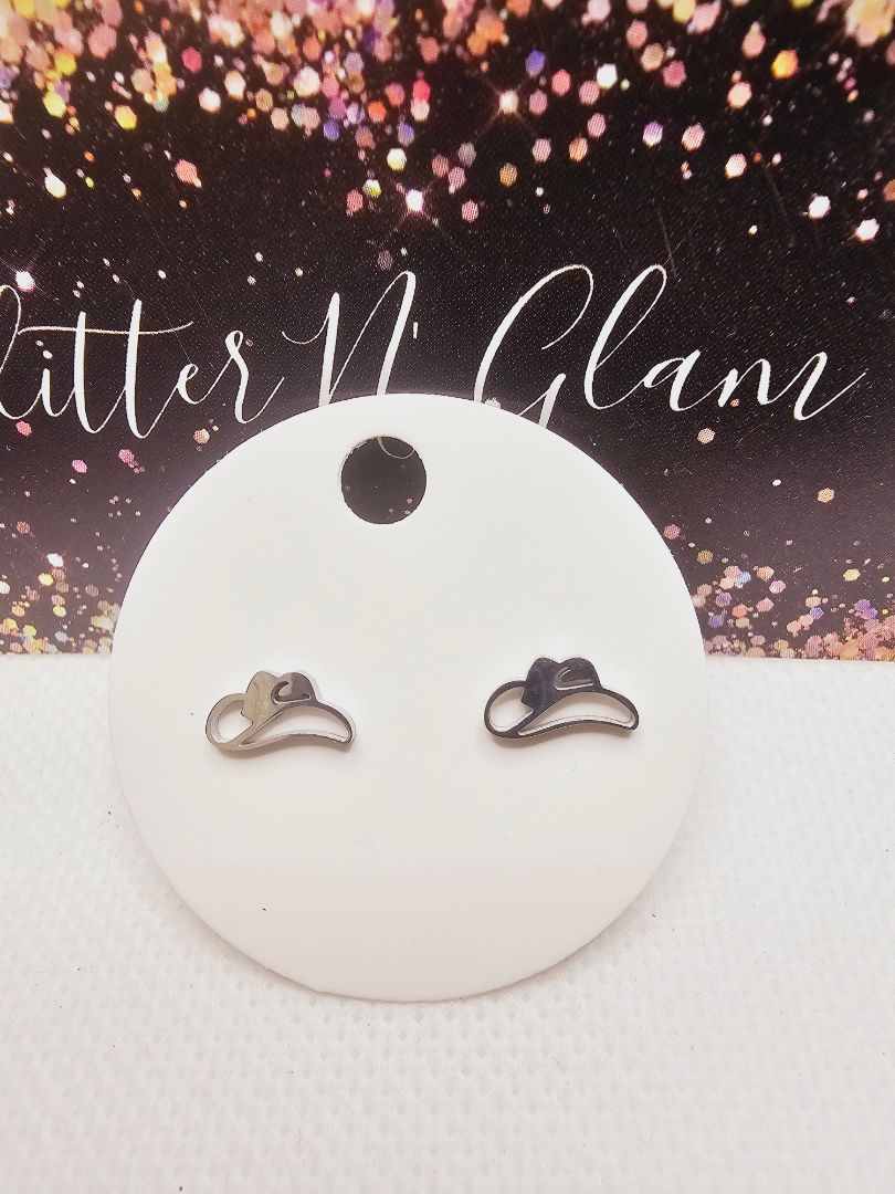 Silver Glitter N Glam Earrings