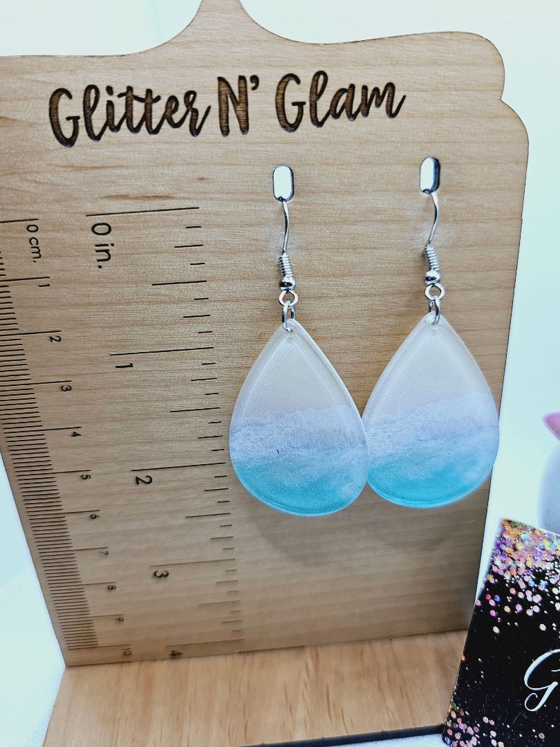 Ocean theme Glitter N Glam Earrings