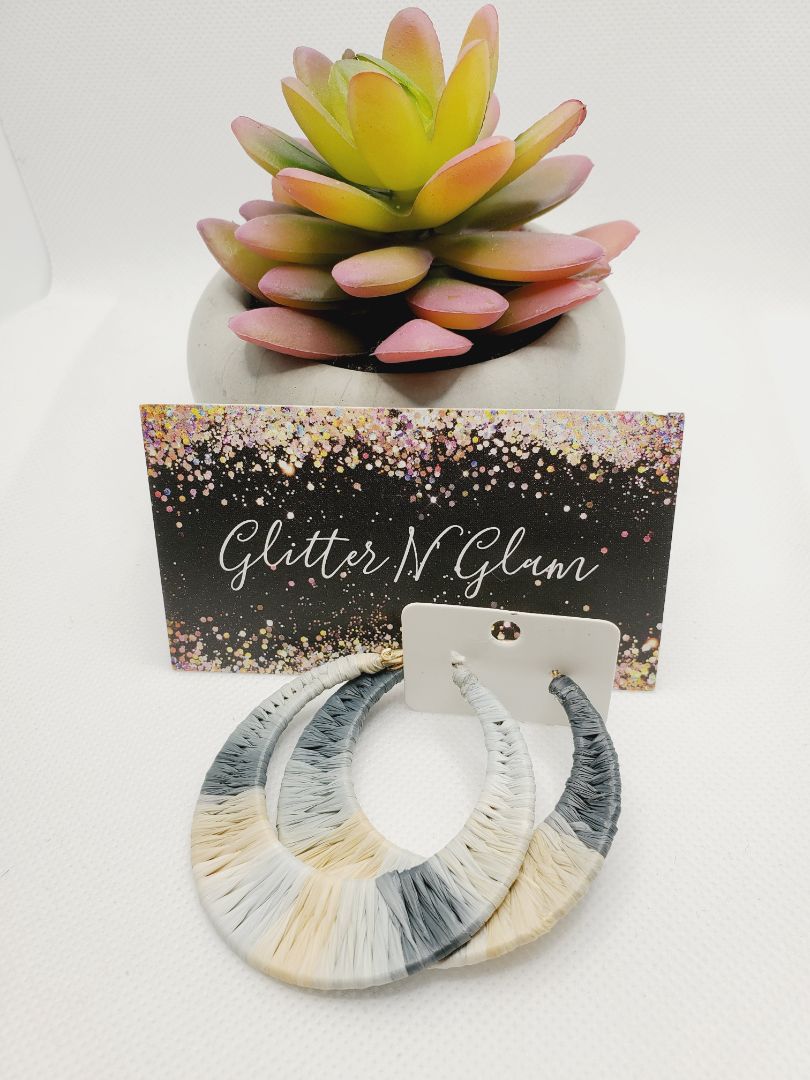 Multicolored Glitter N Glam Earrings