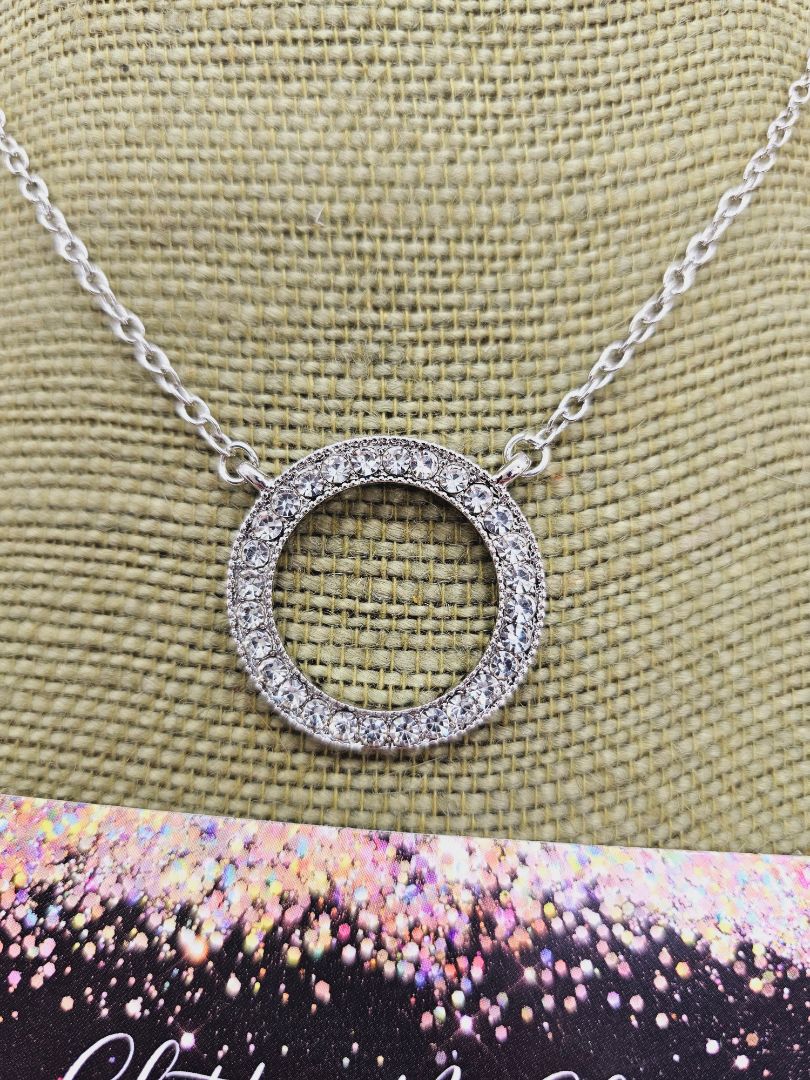 Silver Glitter N Glam Necklace