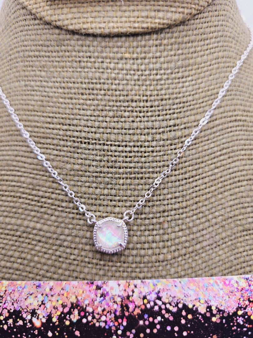 Silver Glitter N Glam Necklace set