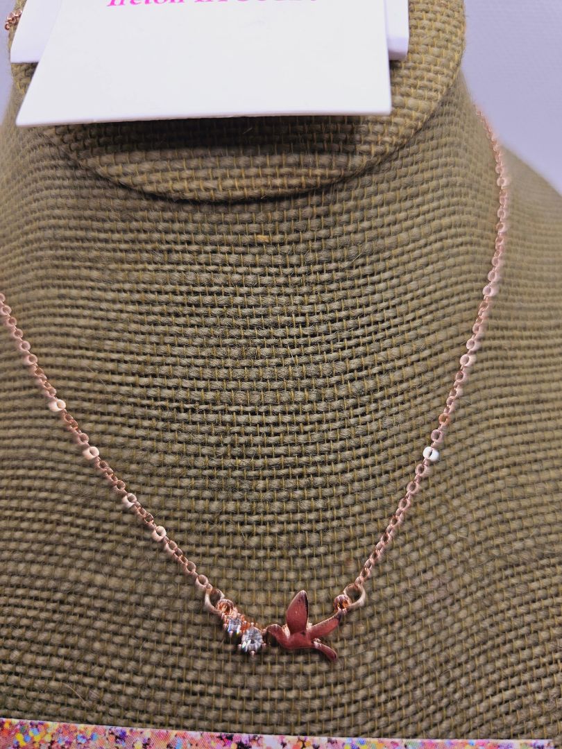 Rosegold Glitter N Glam Necklace