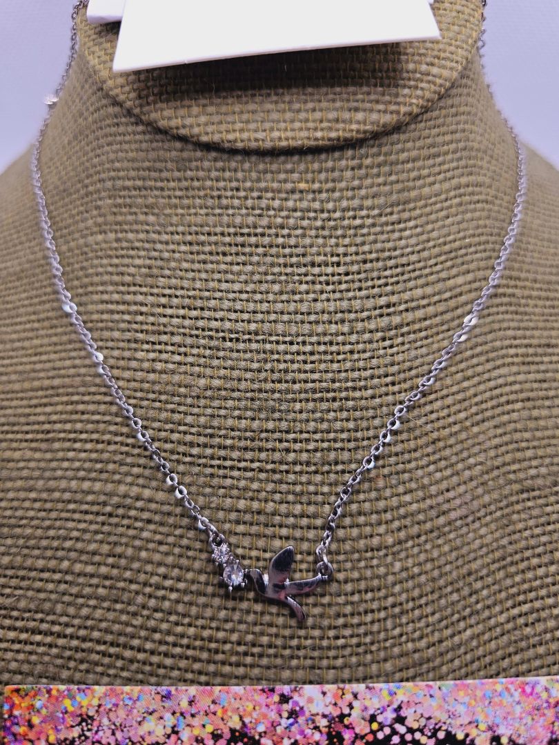 Silver Glitter N Glam Necklace