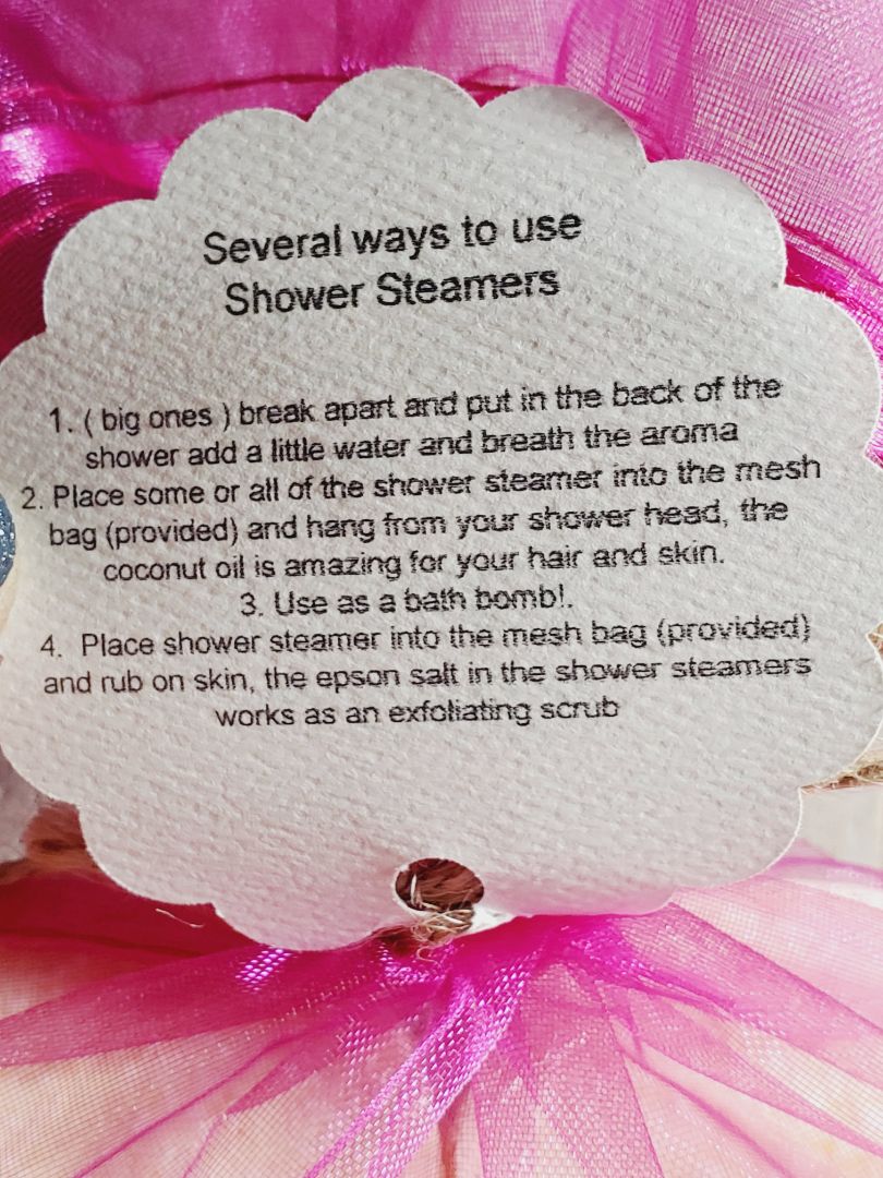 Yellow Glitter N Glam Shower Steamers
