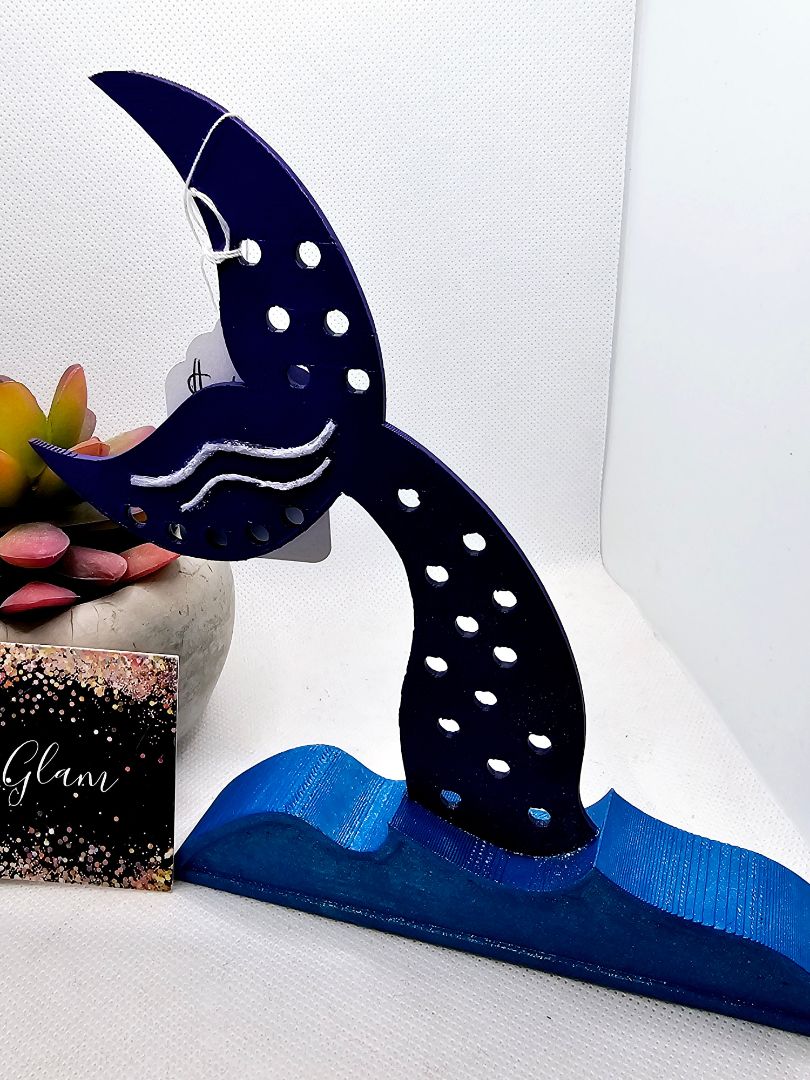 Purple and Blue Glitter N Glam Earring Stand