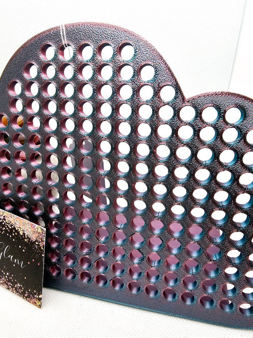 Purple and Teal Glitter N Glam Earring Stand