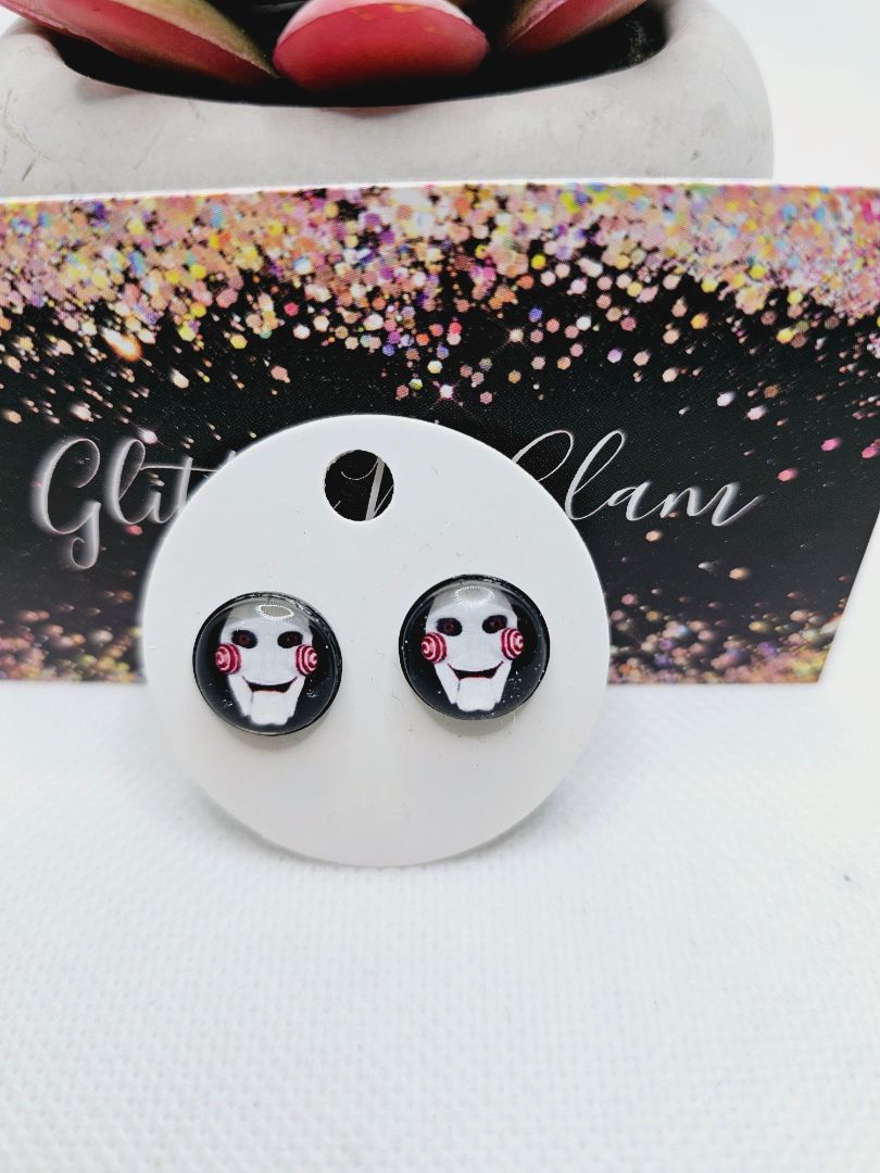 Glitter N Glam 1921 Jigsaw Stud Earrings