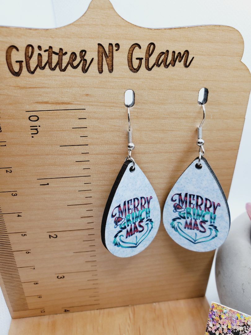 Glitter N Glam 1503 "Merry G-Mammas" Dangle Earrings