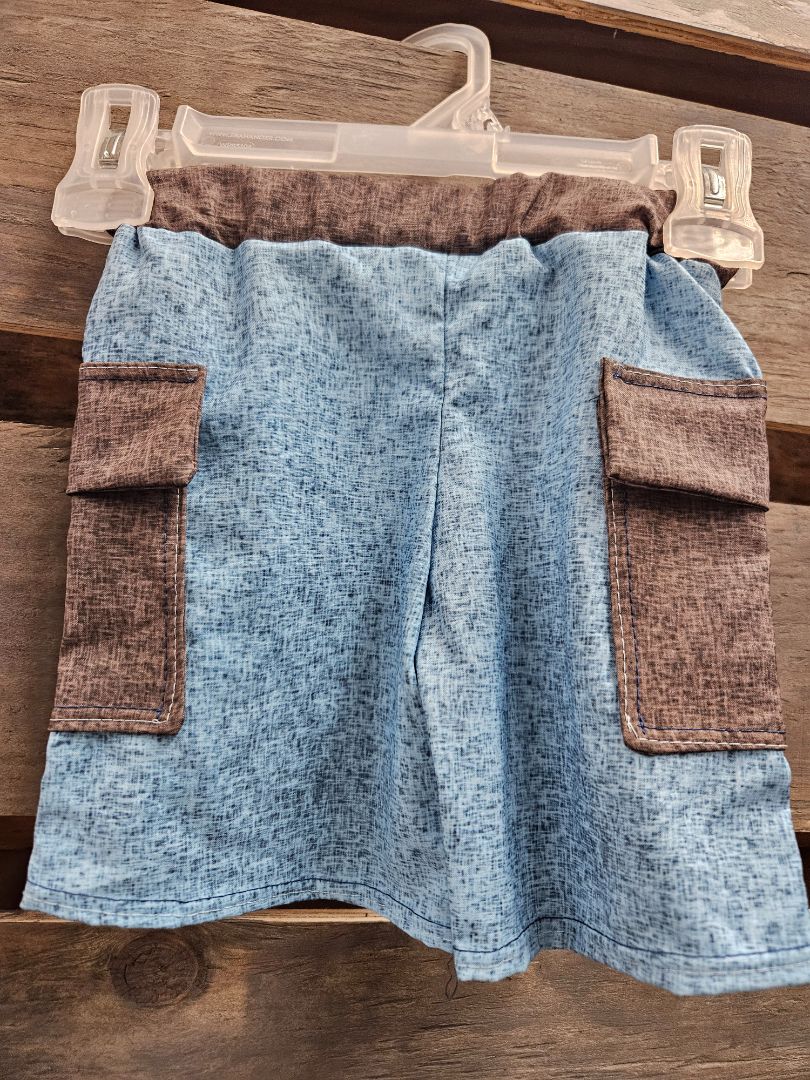 Blue/gray Lilac Lakes Kids shorts, 18m