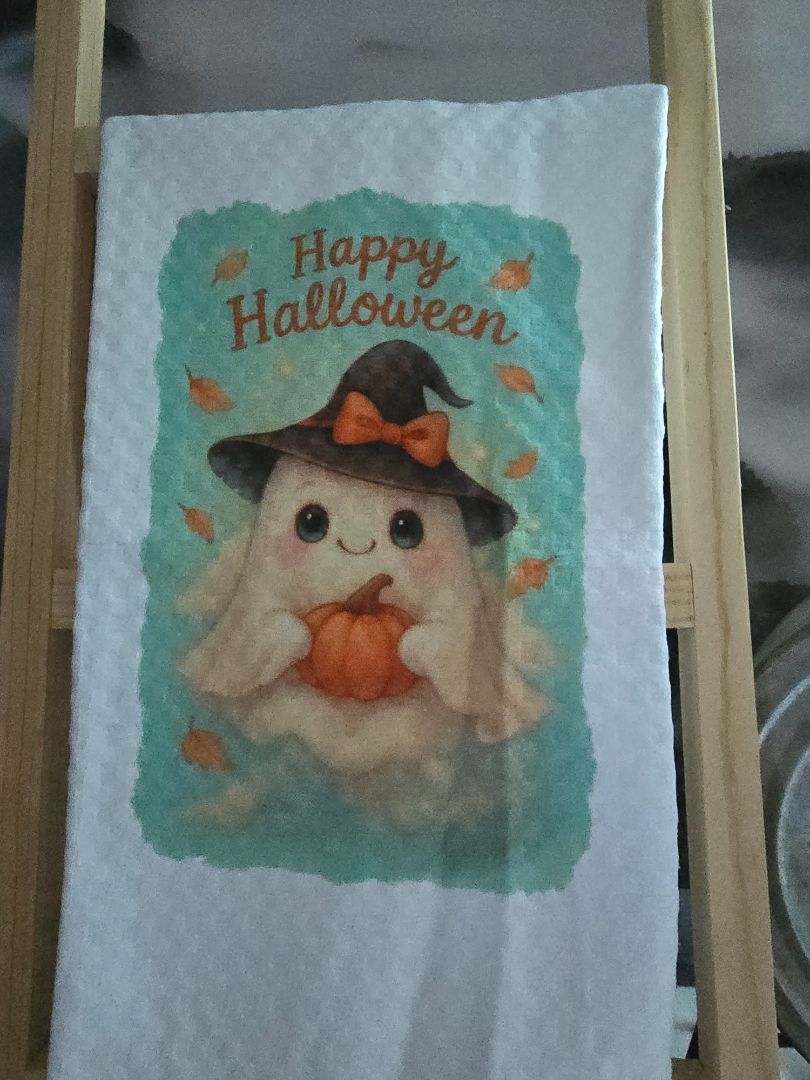 Kitchen towel Halloween ๐ ghost, 16 x 28