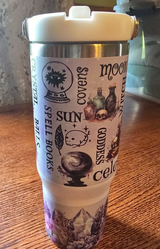 Tumbler Witch Vibes, 30 oz