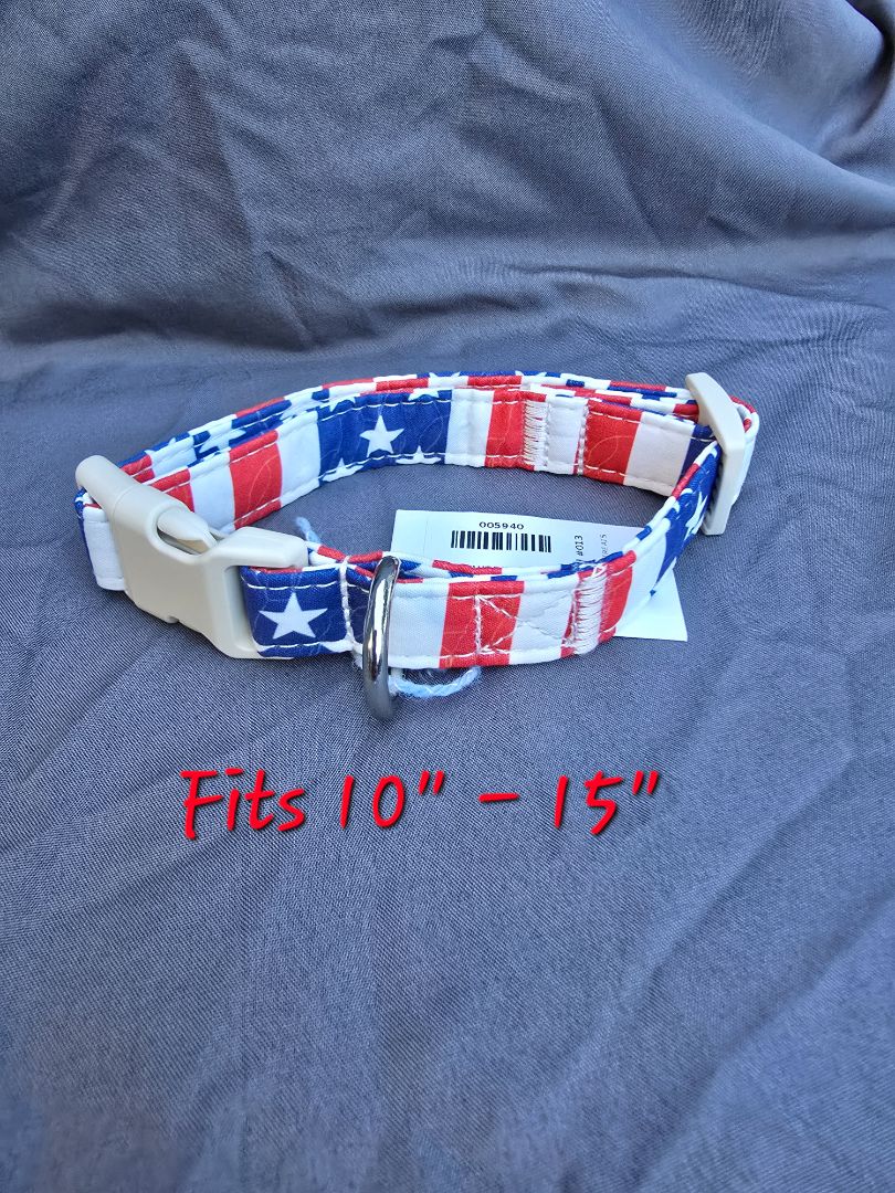 Red/White/Blue Flag Collar, Small
