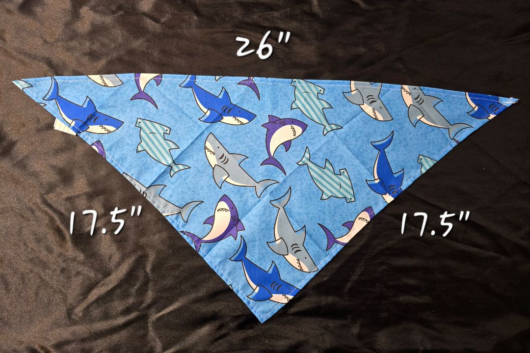 Shark Bandana, One Size