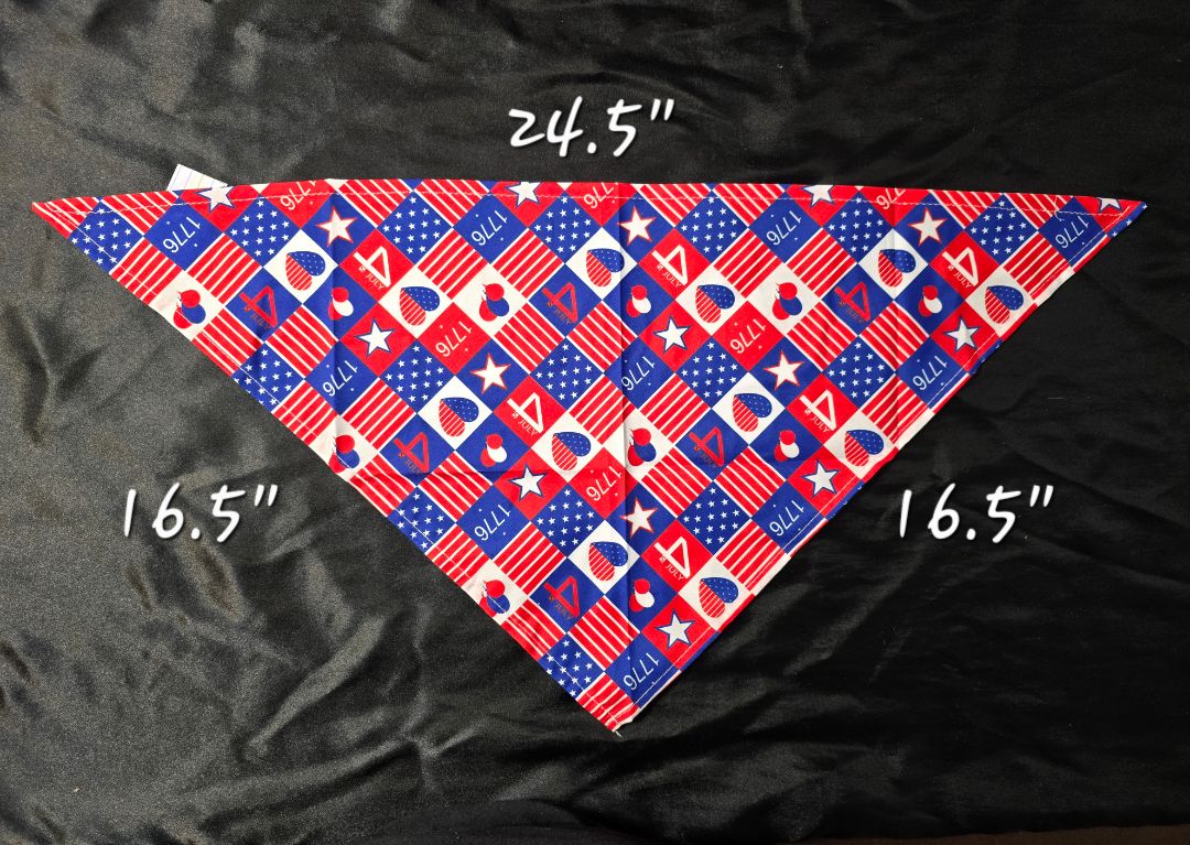 Red/White/Blue Flag Bandana, One Size