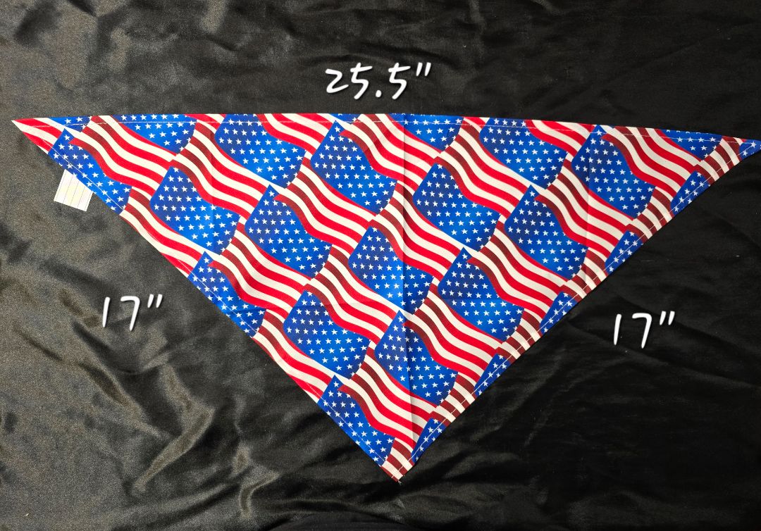 Red/White/Blue Flag Bandana, One Size