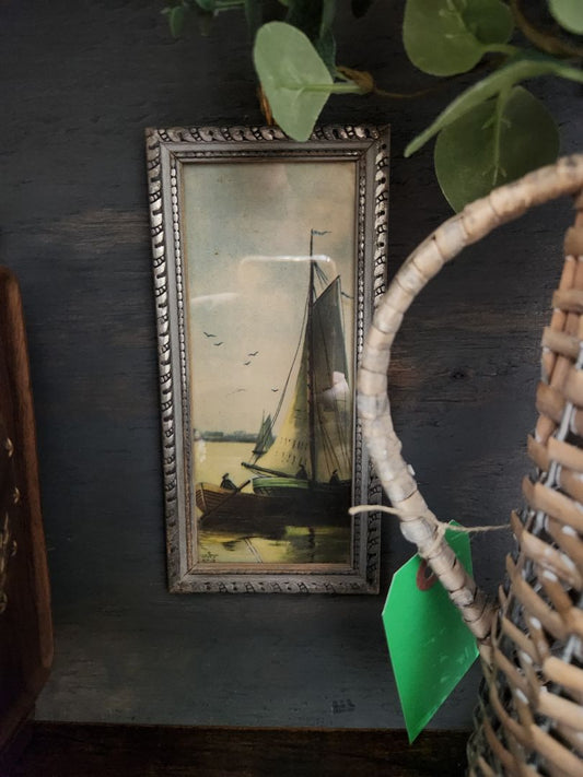 Vintage Framed Boat Print