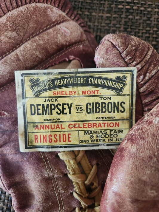 Very Old Boxing Promotional Ticket