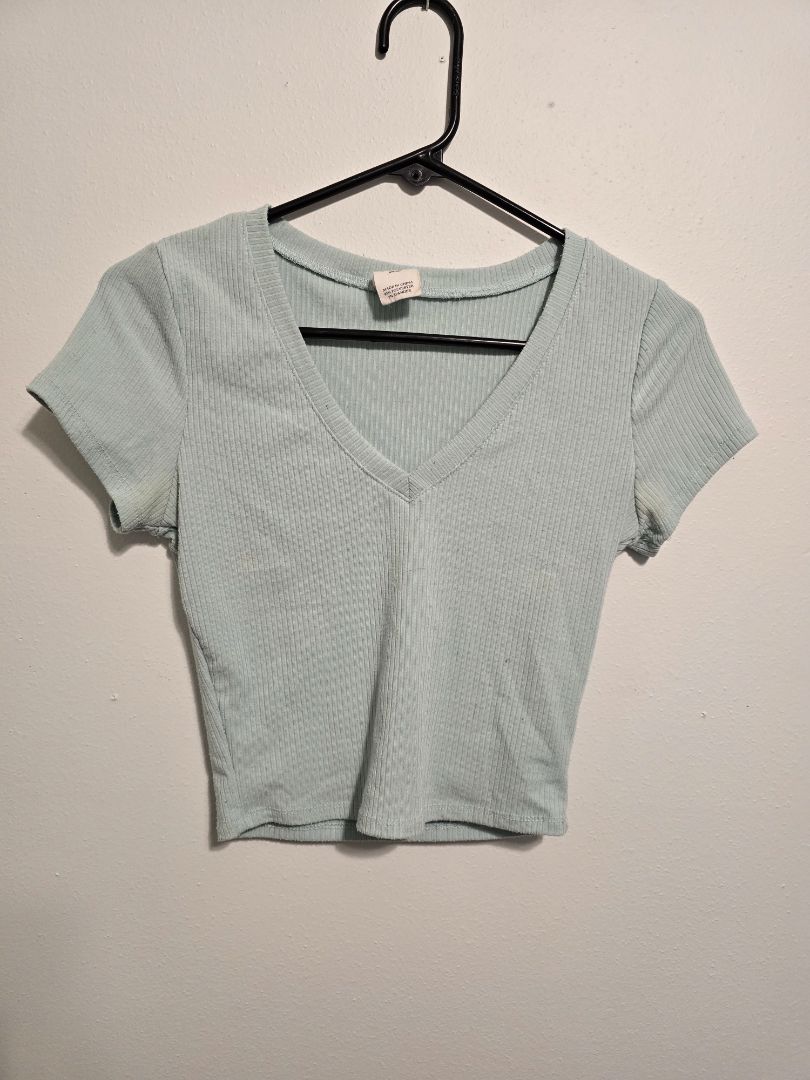 Light Blue Destined Crop Top, Small