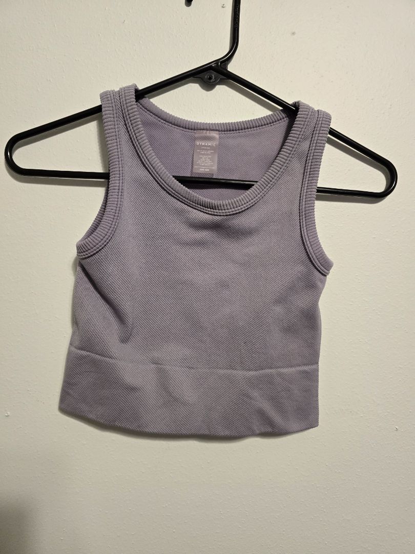 Lilac Dynamic Athletic Crop Tank, Small