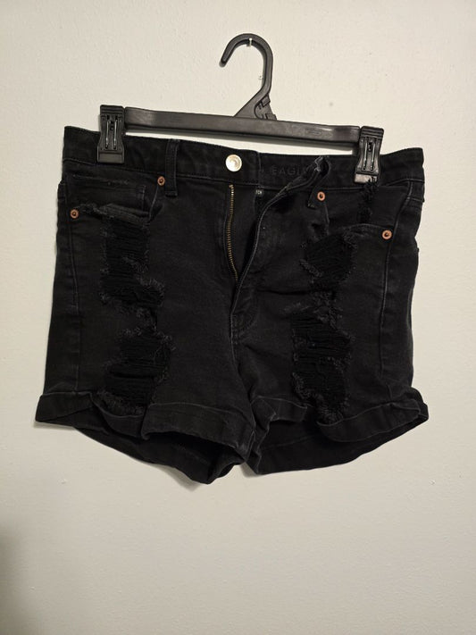 Black American Eagle Shorts, 6 -Mom Short