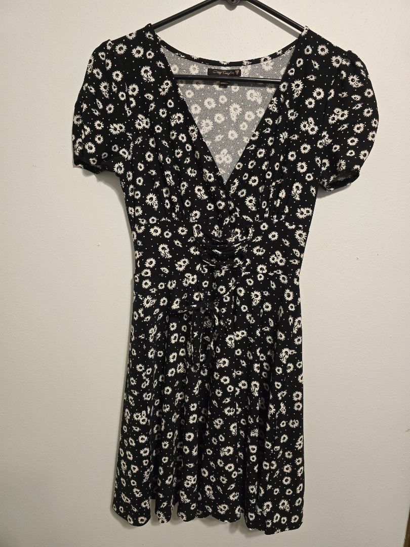 Black City Triangles Dress, Small
