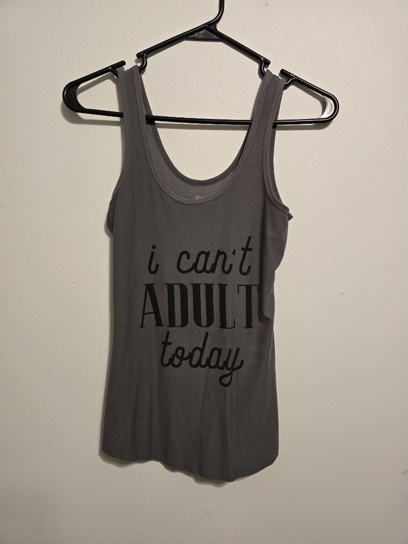 Gray No Boundaries Tank Top, Small