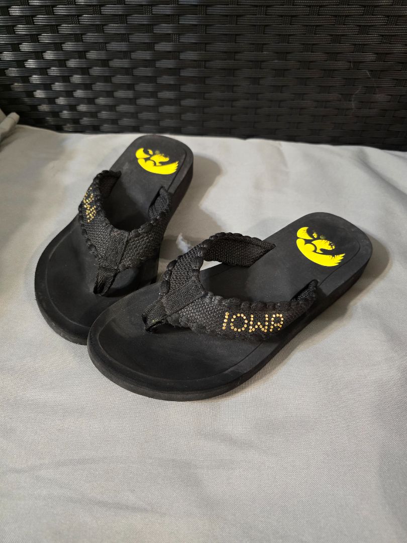Black Hawkeyes Sandals, 7