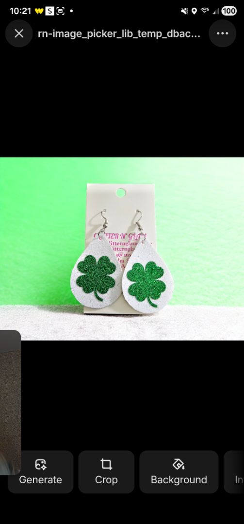 2806 Shamrock Dangle Earrings