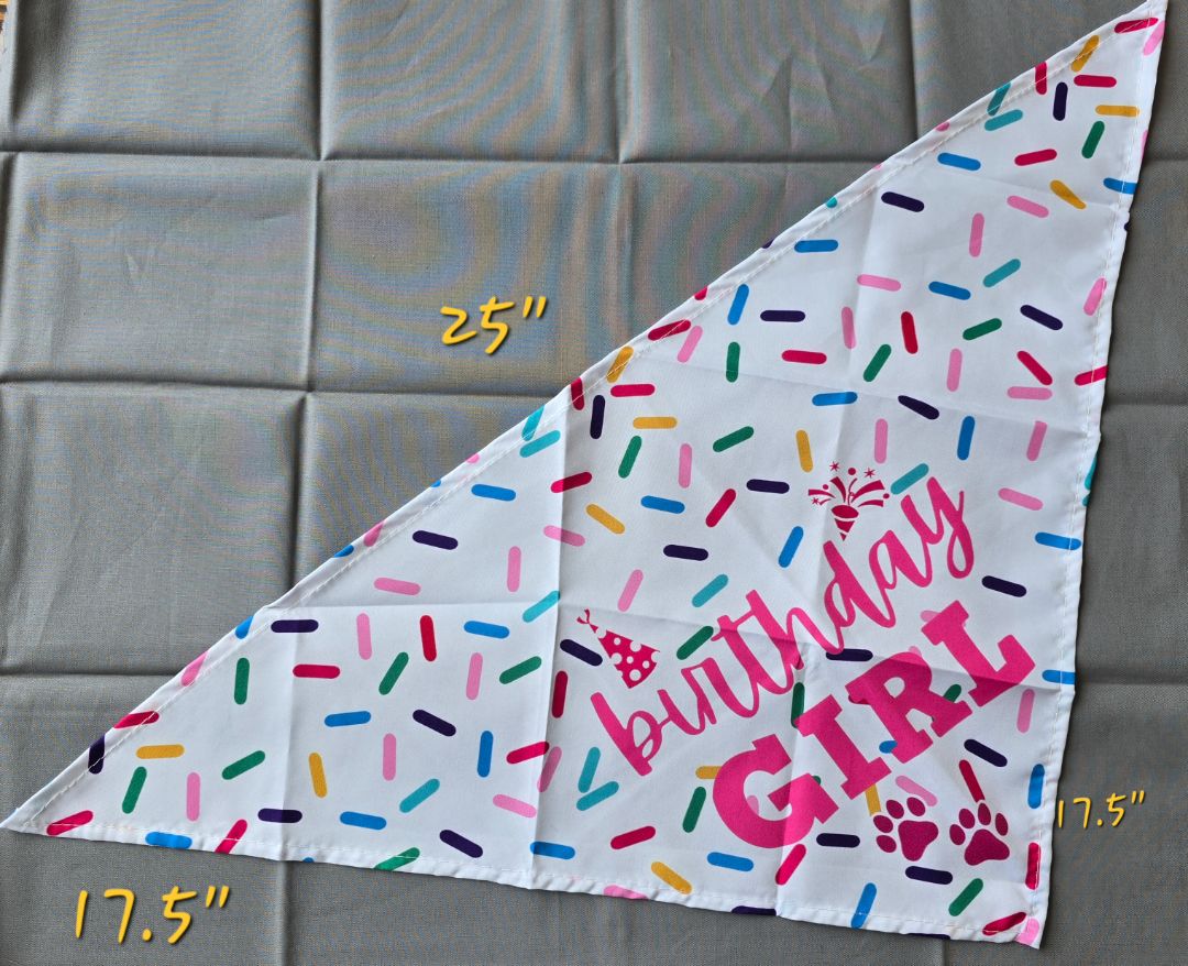Birthday Girl Bandana, One Size