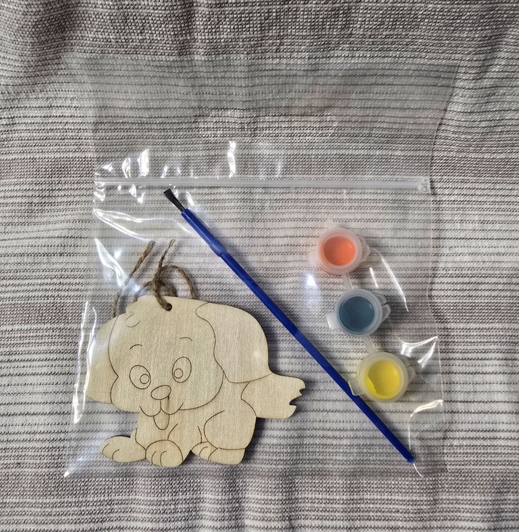 Orange/Yellow/Blue Dog Paint Kit