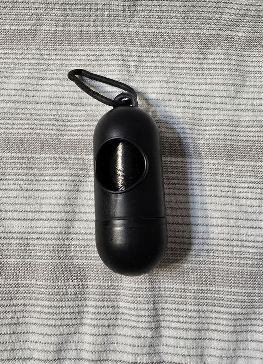 Black  Waste Bag Holder w/ Refill