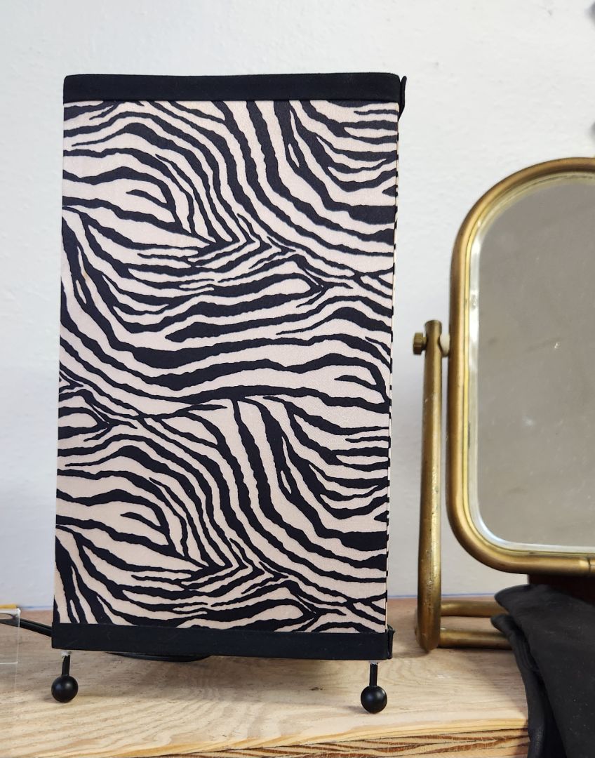 Zebra Print Lamp
