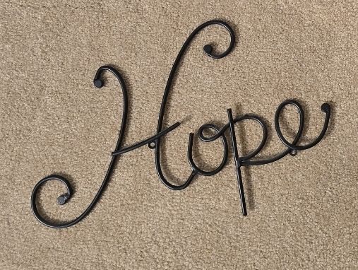 Black  Hope, 9.5" x 15"