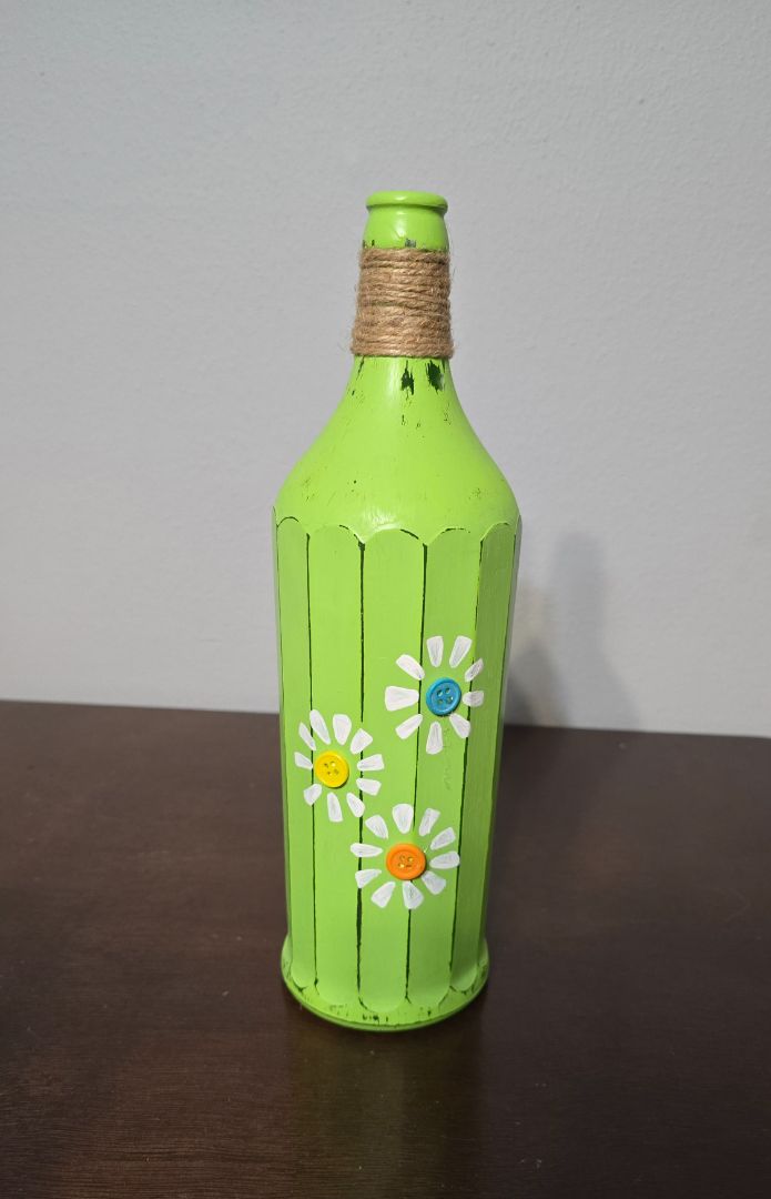 Green Green Decor Bottle, 11.5"