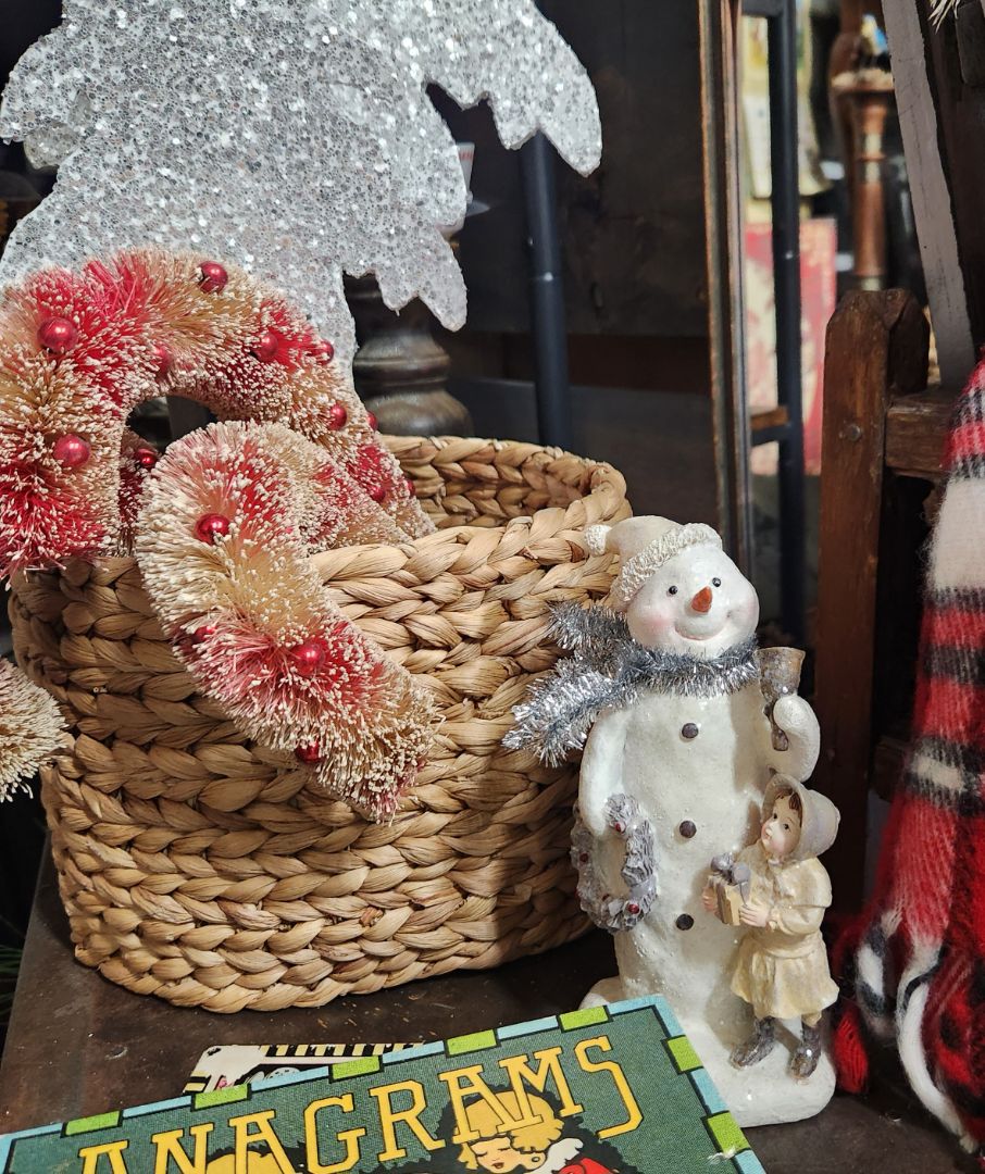 Glitter Snowman Figure
