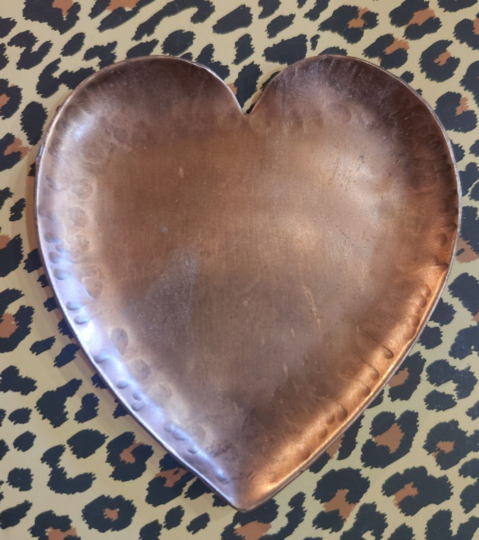 Copper Heart Trinket Dish