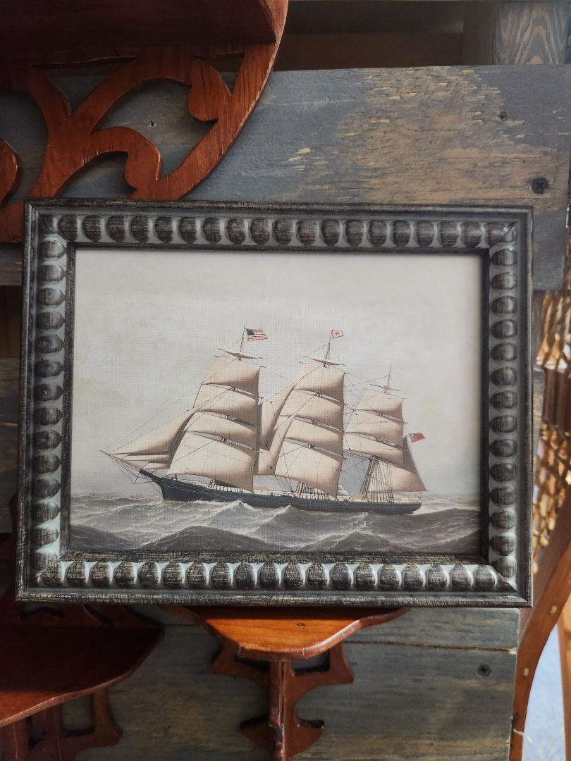 Framed Old Boat Print