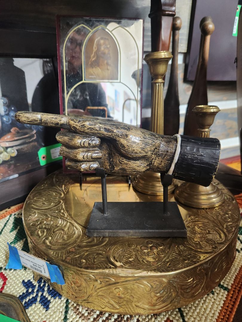 Home Decor Pointing Finger on Stand