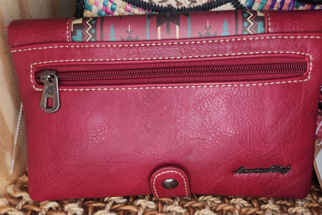 American Bling Red Wristlet Purse
