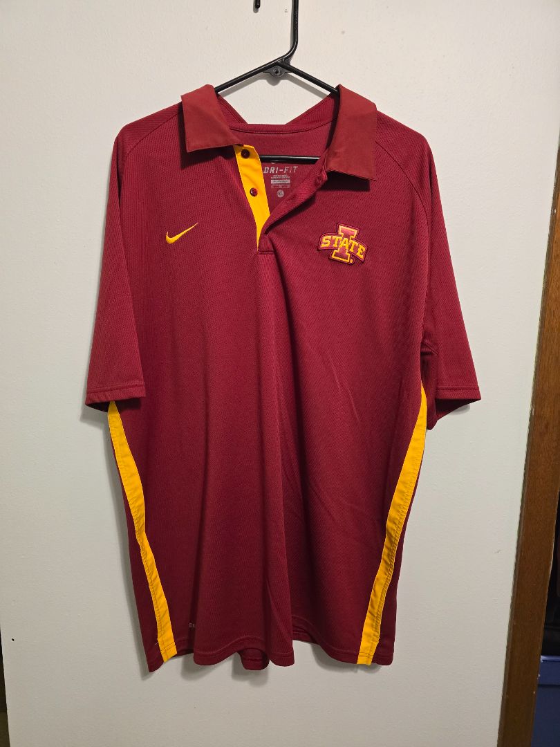 Red/Gold Nike Dri-Fit Mens IA State, XLarge
