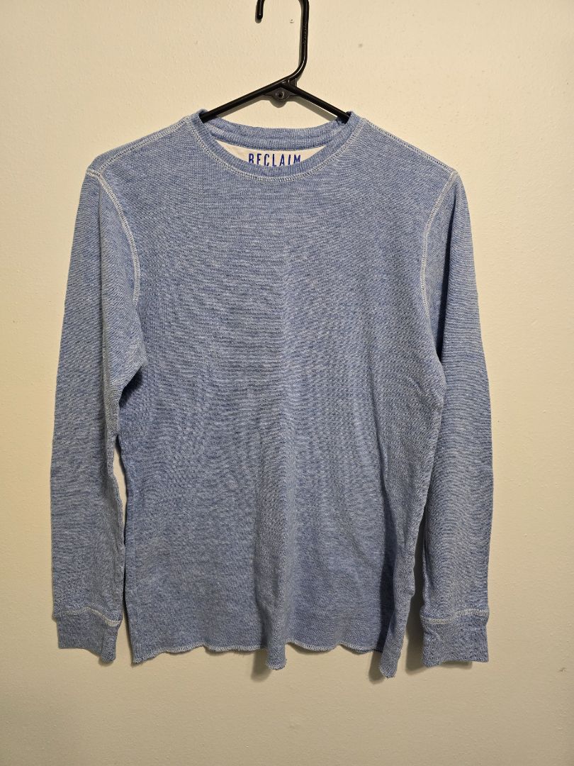 Blue Reclaim Mens Long Sleeve, Small