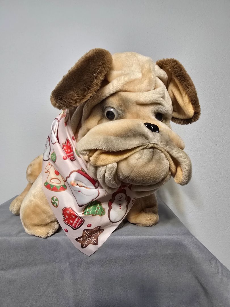 White Xmas Cookies Bandana, Small