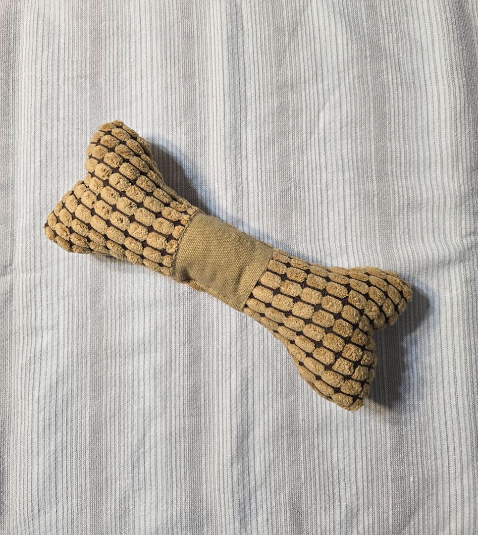 Brown Large Plush Bone