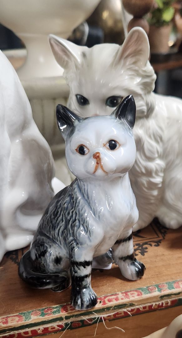 Vintage Bone China Cat