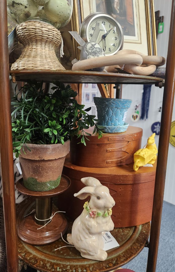 Vintage Bunny w/Cart and Eggs